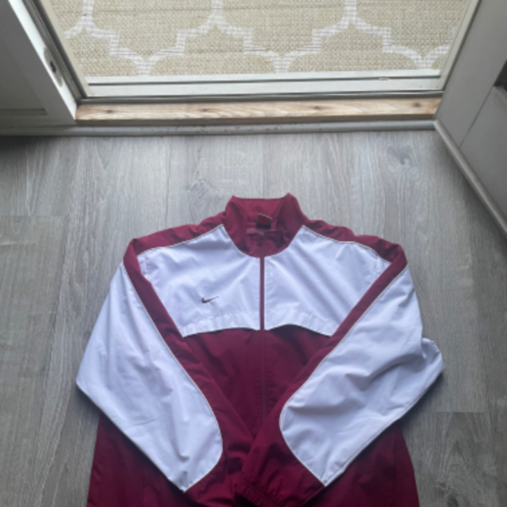Vintage Nike Maroon Track Jacket Large